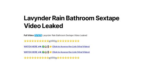 Lavynder Rain 94 Leaked Files